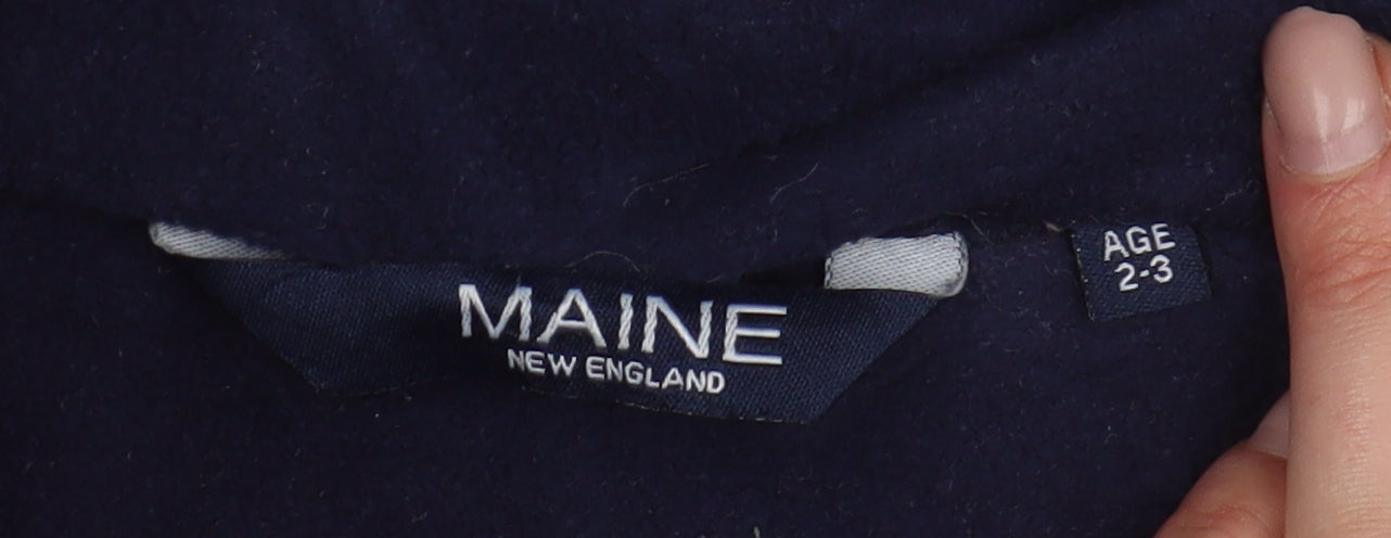 Maine Boys Red Hooded Puffer Jacket 2-3 Years Winter