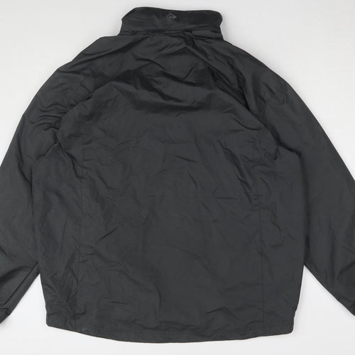 Dunlop Men's Black Windbreaker Jacket L - Casual