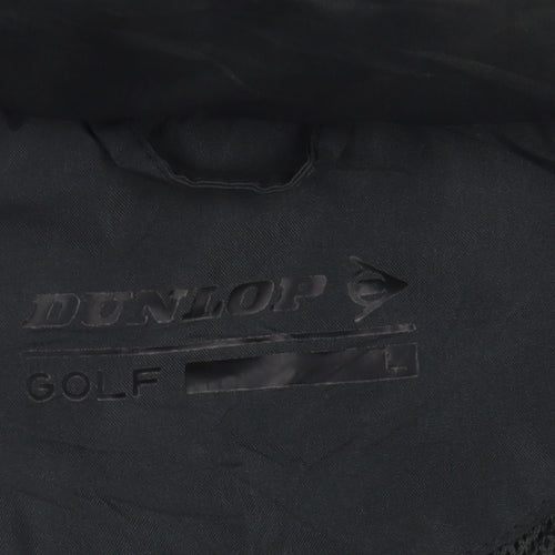 Dunlop Men's Black Windbreaker Jacket L - Casual