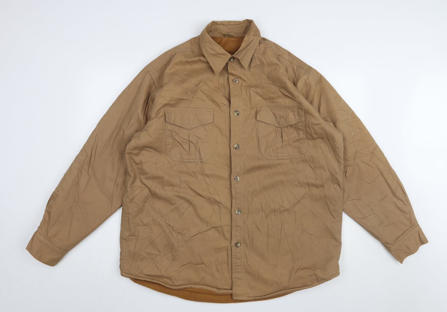 Premier Man Men's Brown Cotton Jacket L