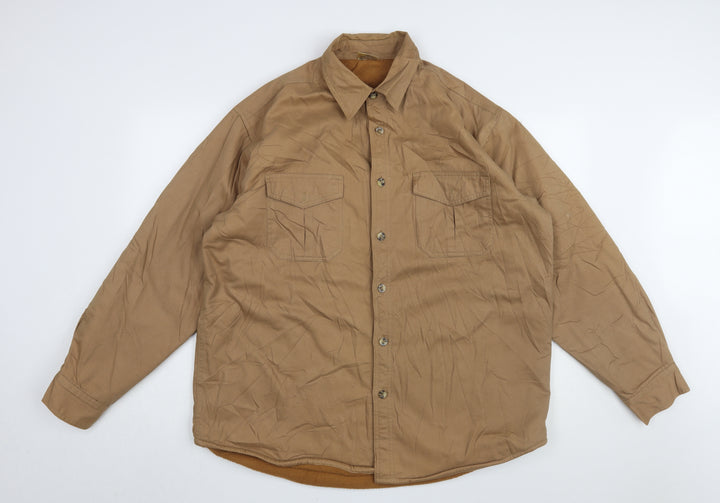 Premier Man Men's Brown Cotton Jacket L