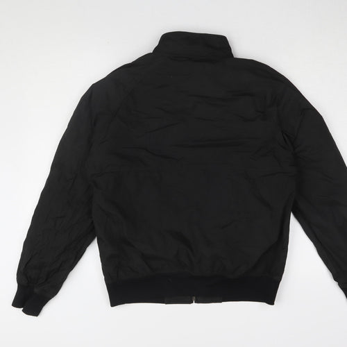 Zara Man Black Bomber Jacket, Men's S, Casual Style