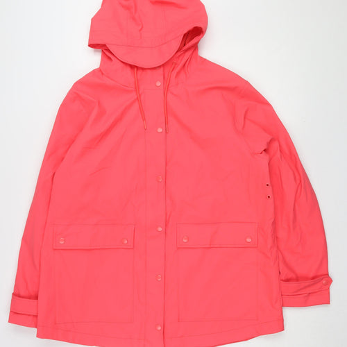 Marks and Spencer Women's Pink Rain Coat, Size 16