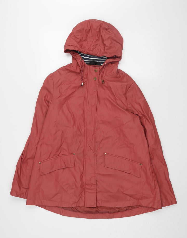 Dunnes Stores Women's Red Waterproof Rain Coat Size 12