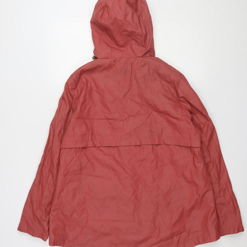Dunnes Stores Women's Red Waterproof Rain Coat Size 12
