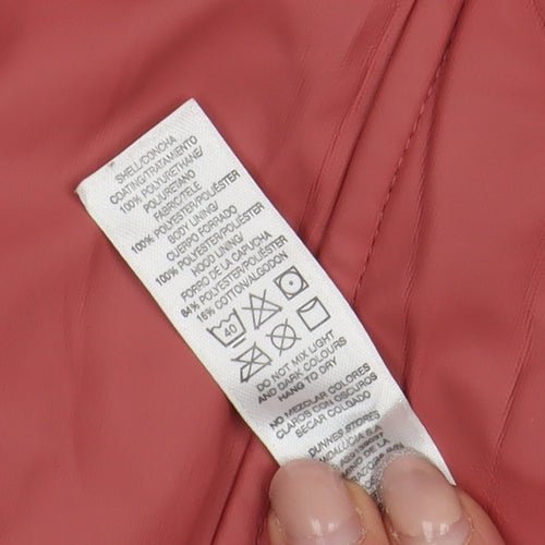 Dunnes Stores Women's Red Waterproof Rain Coat Size 12