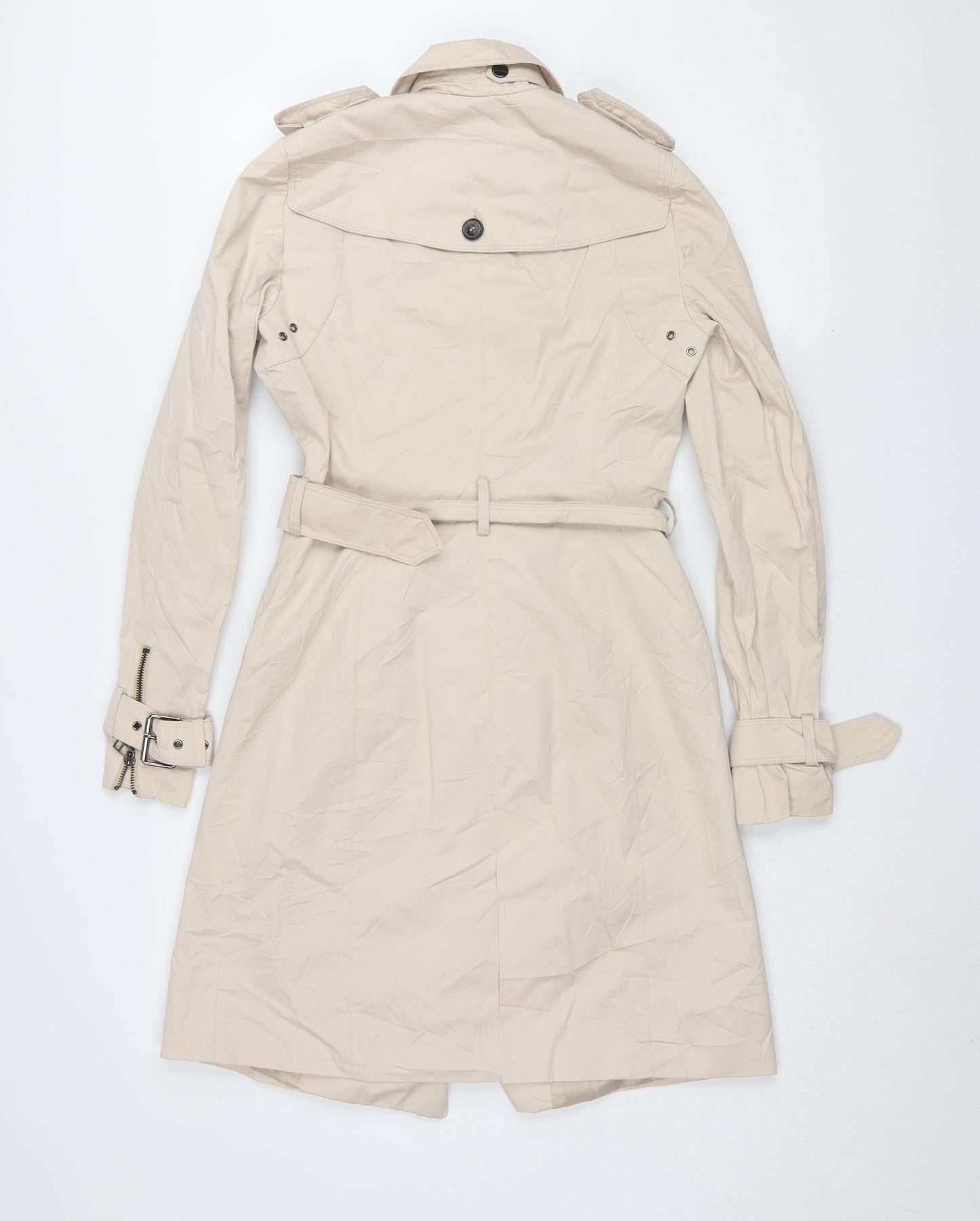Zara Basic Women's Beige Trench Coat Size 6