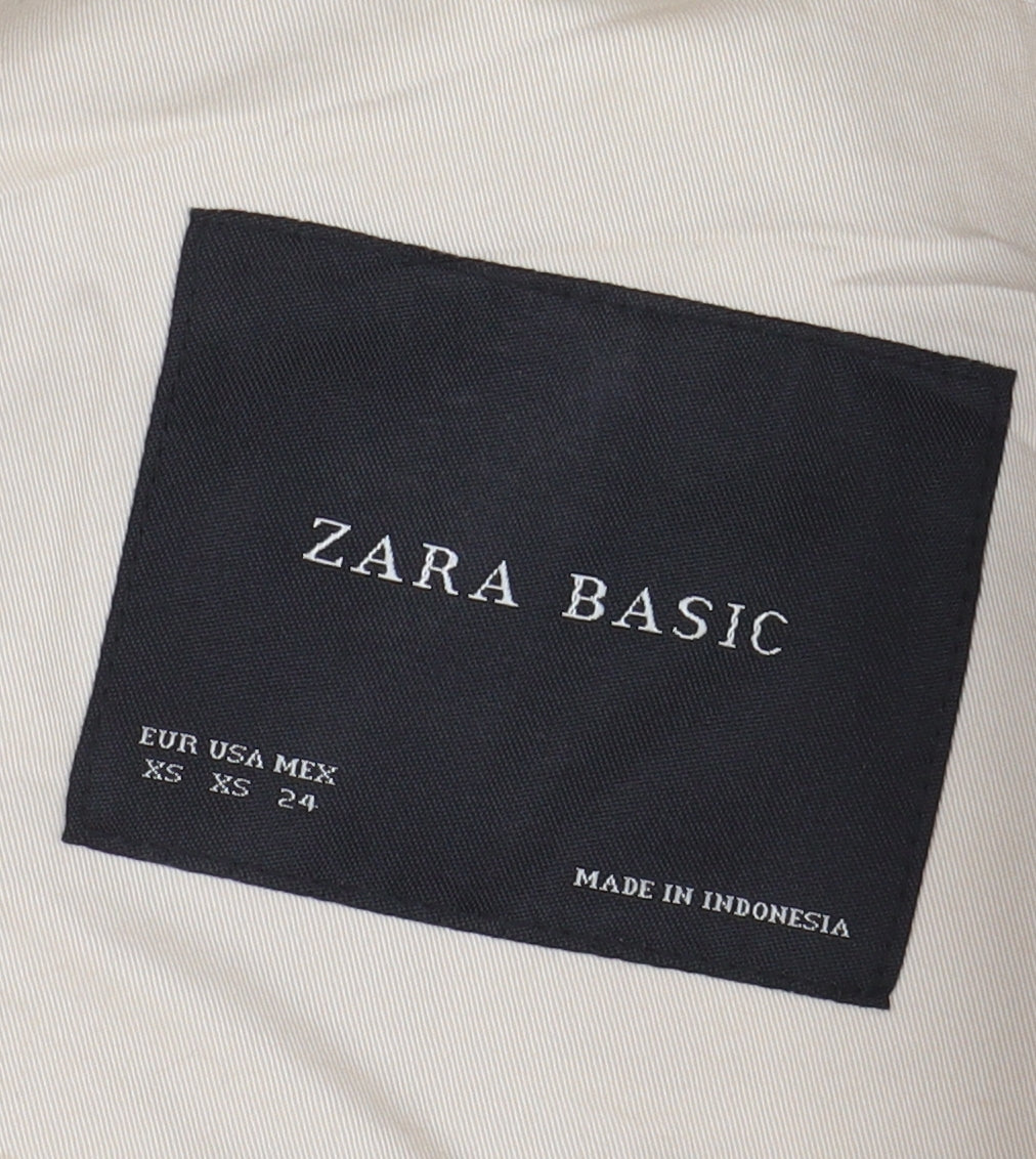 Zara Basic Women's Beige Trench Coat Size 6