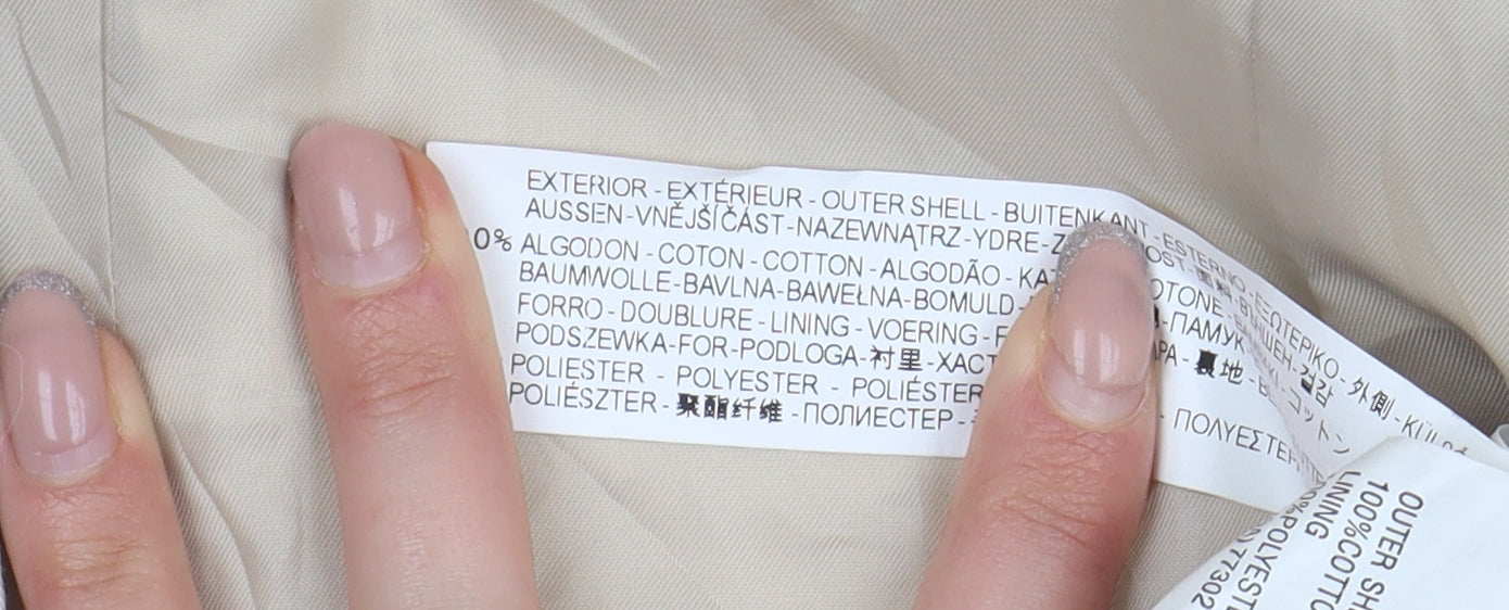 Zara Basic Women's Beige Trench Coat Size 6