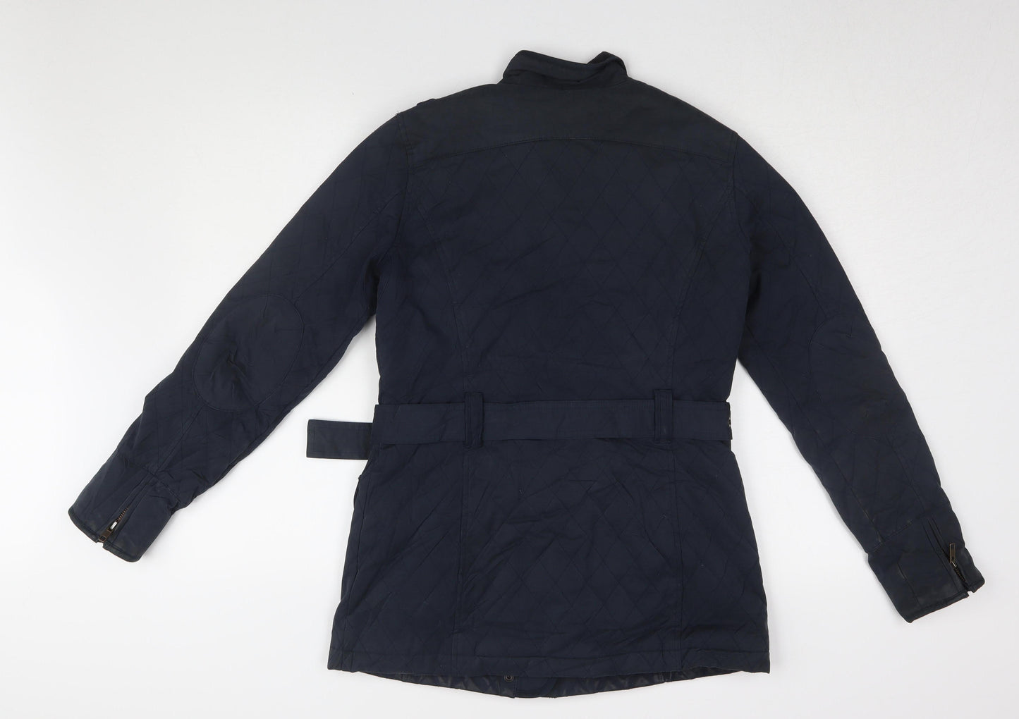 Crew Clothing Co. Women's Blue Quilted Jacket Size 10