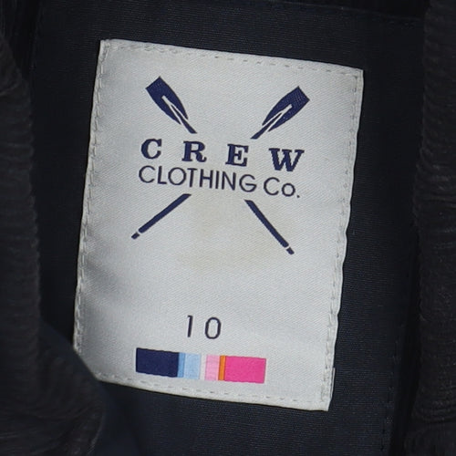 Crew Clothing Co. Women's Blue Quilted Jacket Size 10