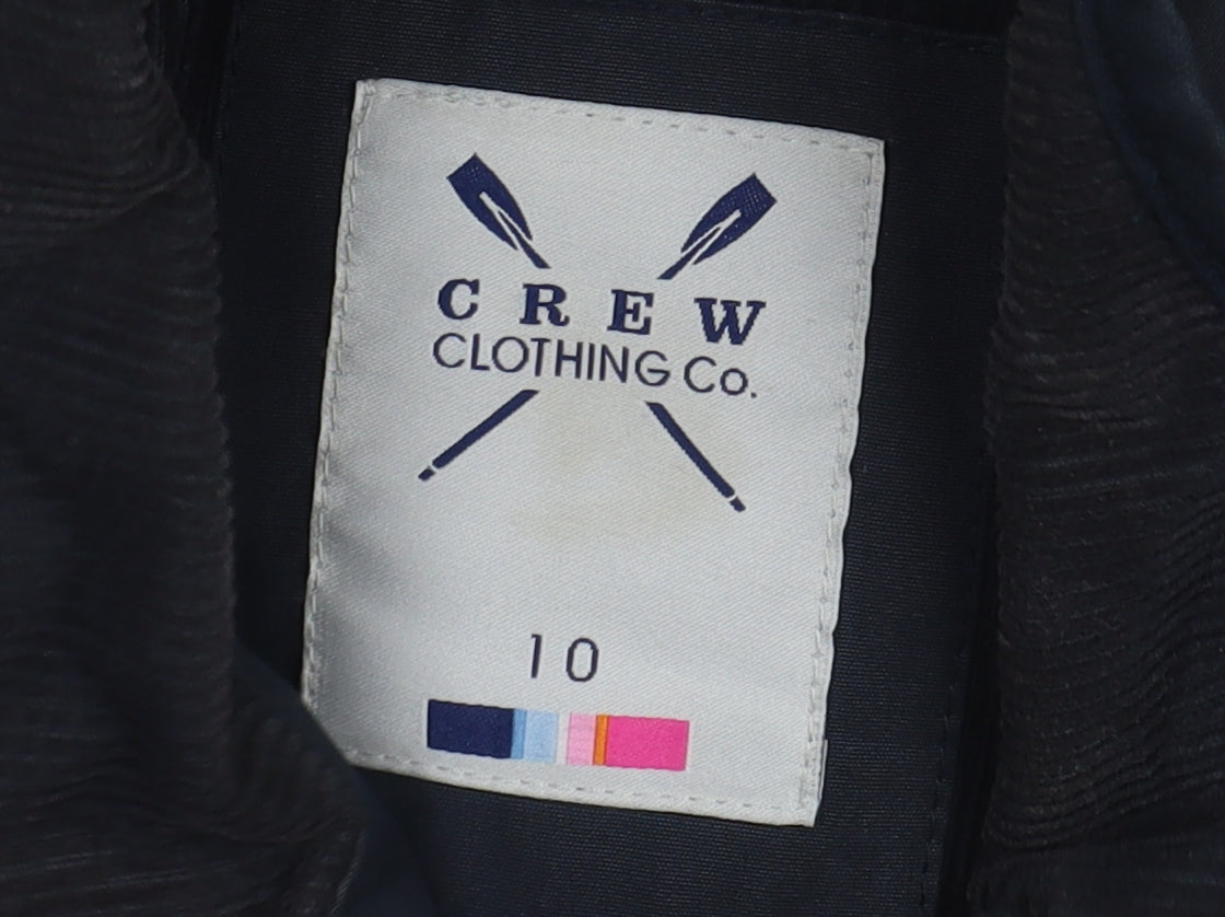 Crew Clothing Co. Women's Blue Quilted Jacket Size 10