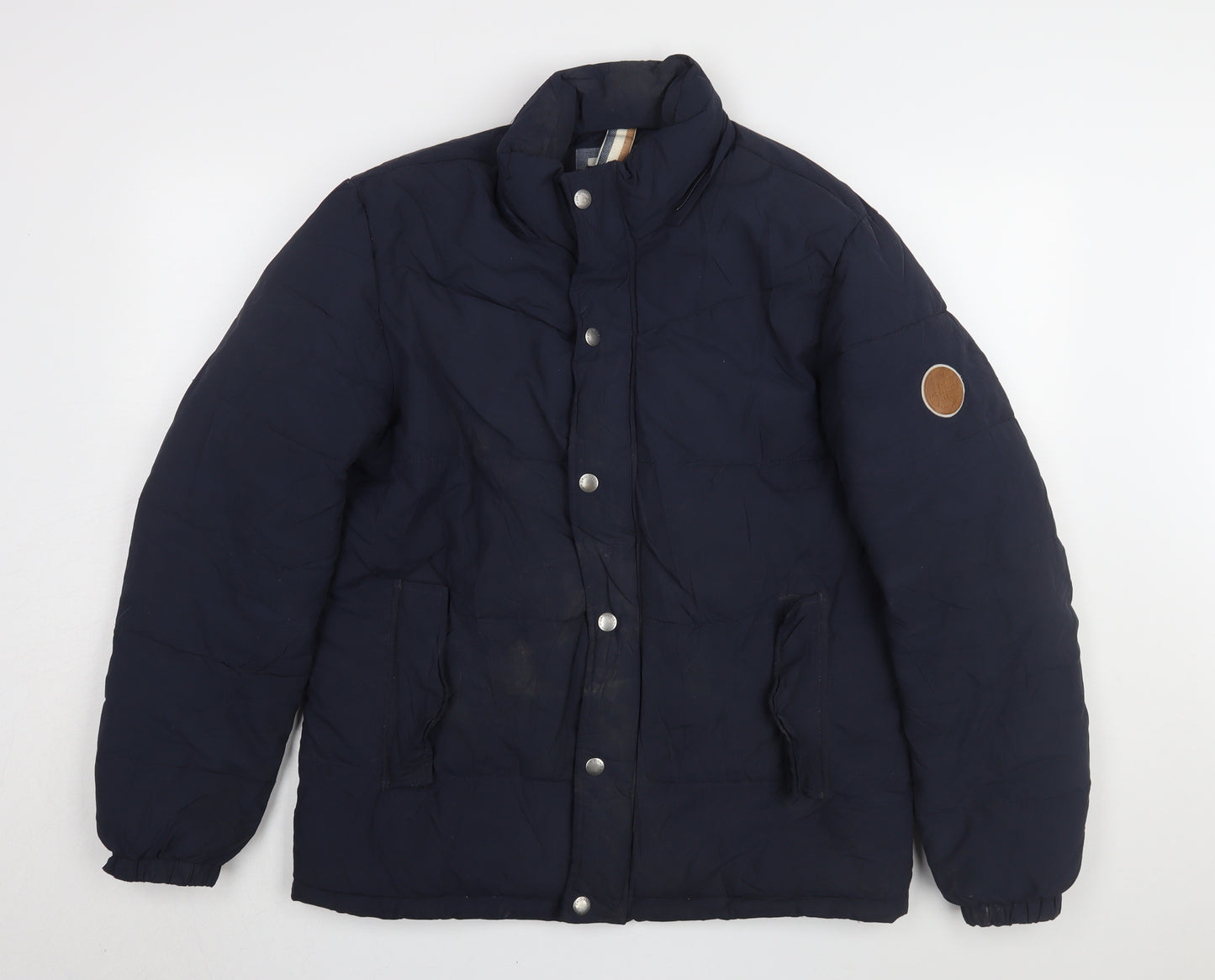 Jack & Jones Men’s Blue Puffer Jacket L