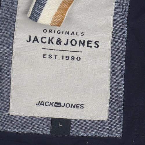 Jack & Jones Men’s Blue Puffer Jacket L
