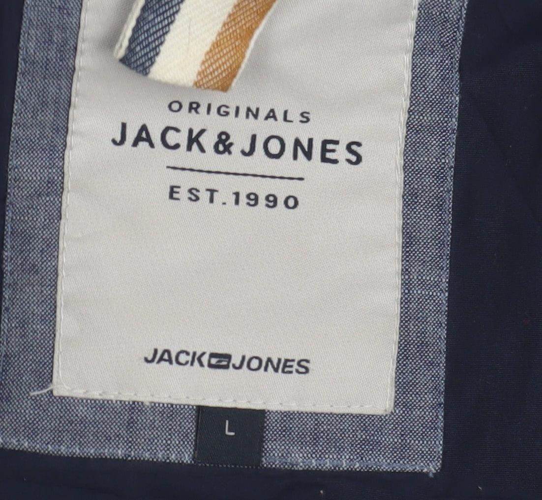 Jack & Jones Men’s Blue Puffer Jacket L