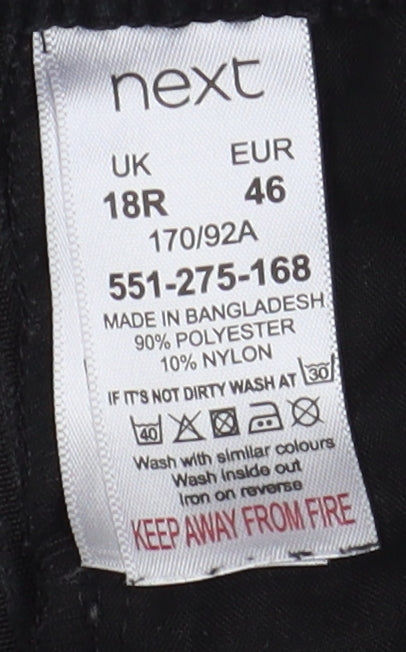 Next Women's Black Corduroy Joggers Size 18