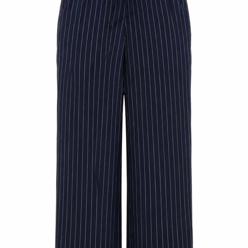 Blue Illusion Women's XS Blue Striped Wide-Leg Trousers