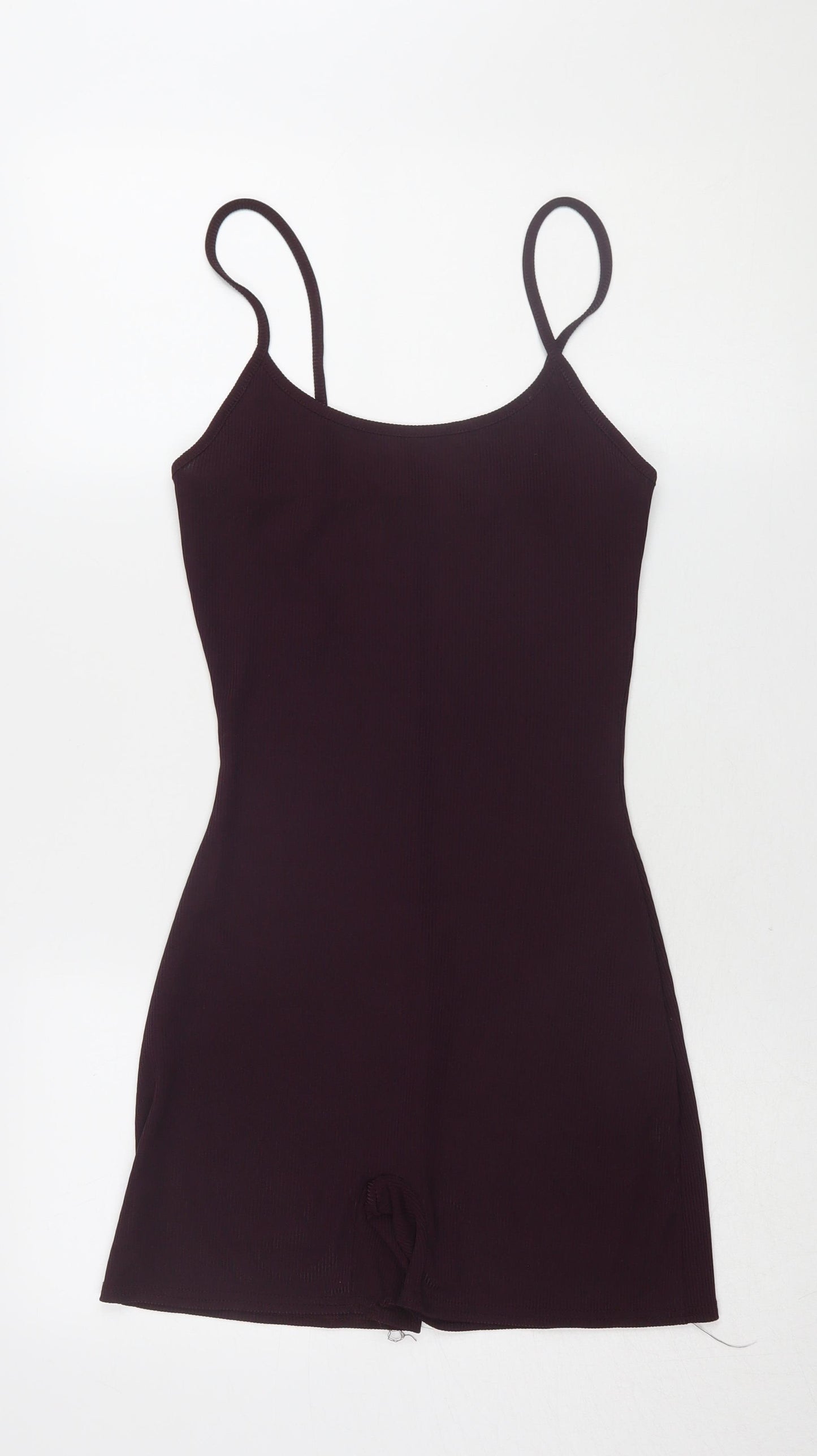 Missguided Women's Black Sleeveless Playsuit Size 8