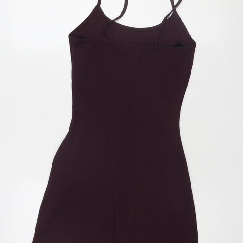 Missguided Women's Black Sleeveless Playsuit Size 8