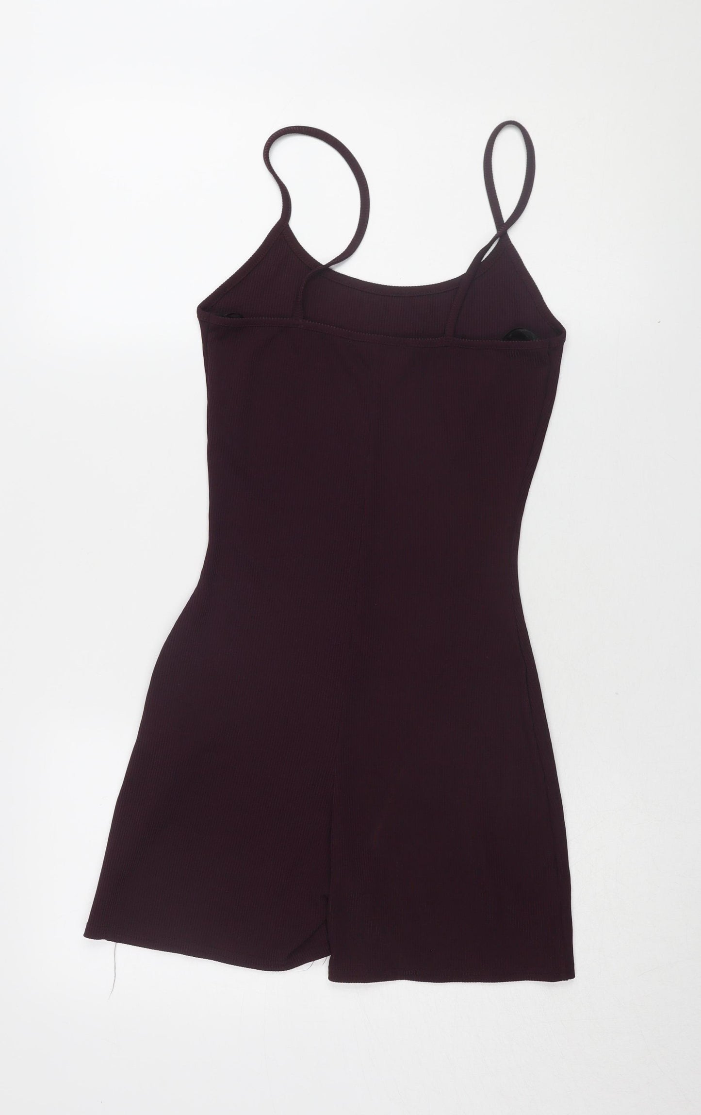 Missguided Women's Black Sleeveless Playsuit Size 8