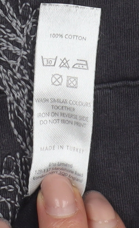 BHS Men’s Black Sleeveless T-Shirt M