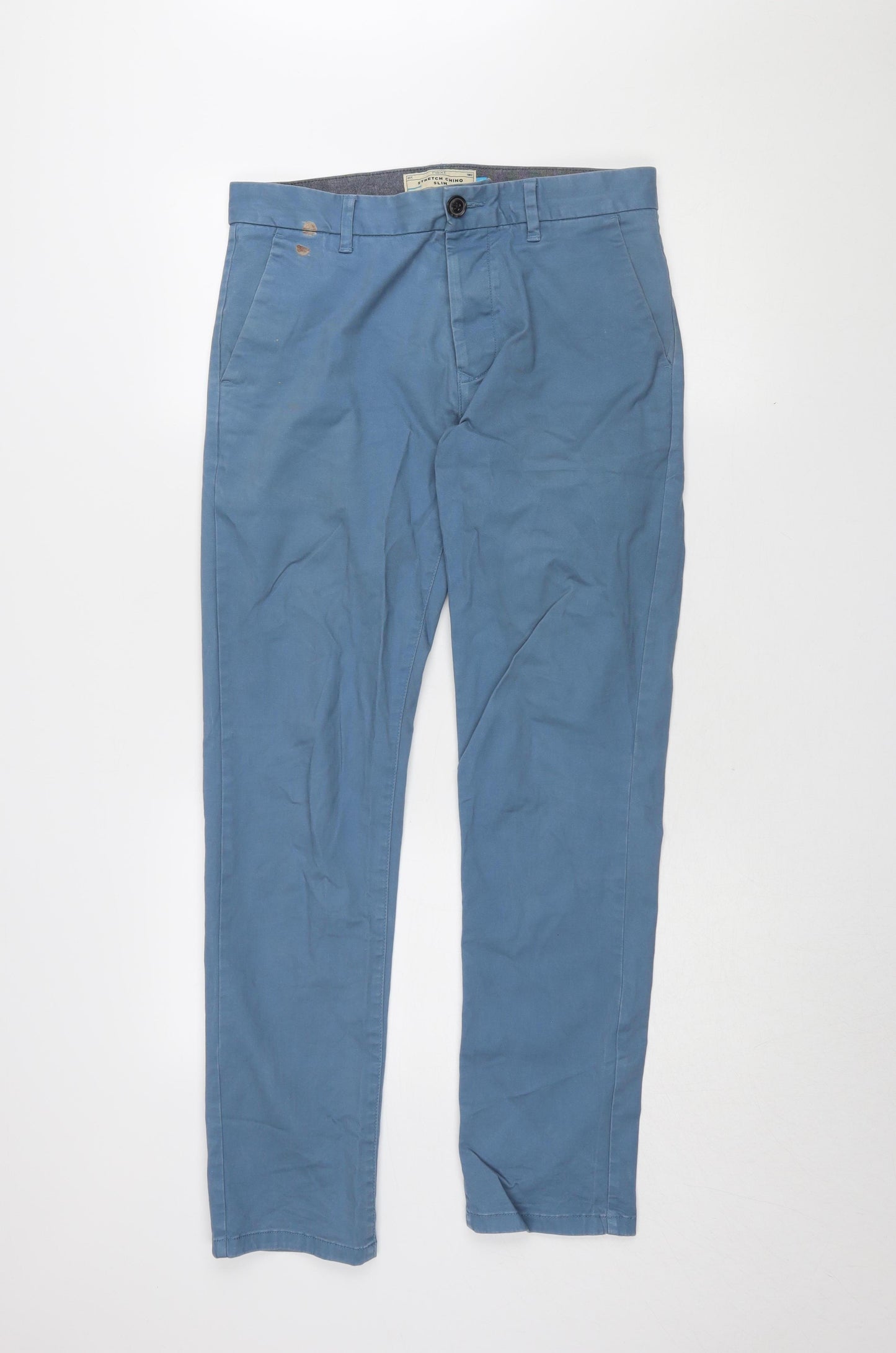 Next Men's Blue Chino Trousers Size 30