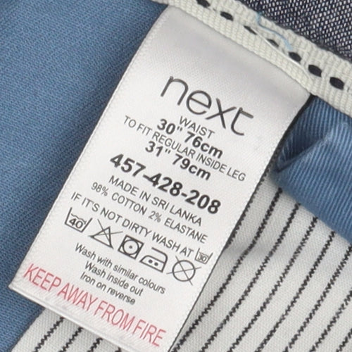 Next Men's Blue Chino Trousers Size 30