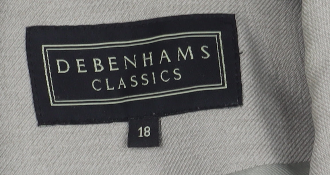 Debenhams Women's Grey Suit Jacket Size 18