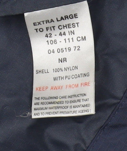 Peter Storm Men's Blue XL Waterproof Anorak Jacket