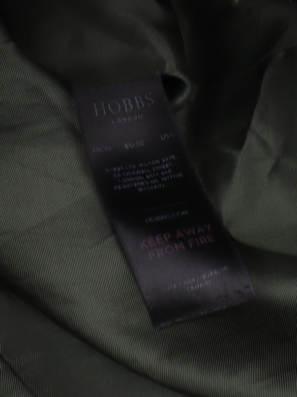 Hobbs Women's Green Wool Blend Coat Size 10