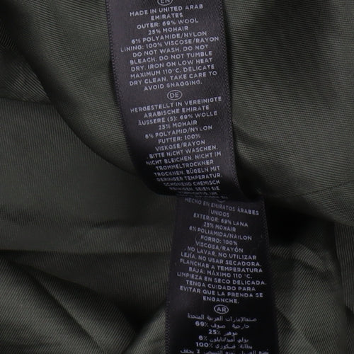 Hobbs Women's Green Wool Blend Coat Size 10