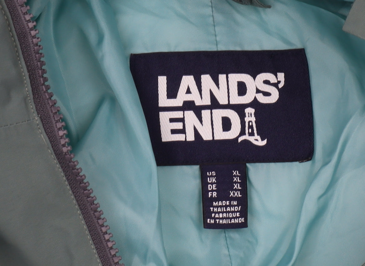 Lands' End Men's Green XL Parka Jacket