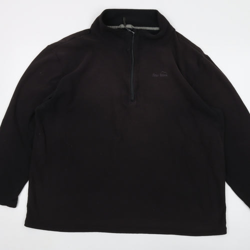Peter Storm Men's Black XL Fleece Sweatshirt 1/2 Zip