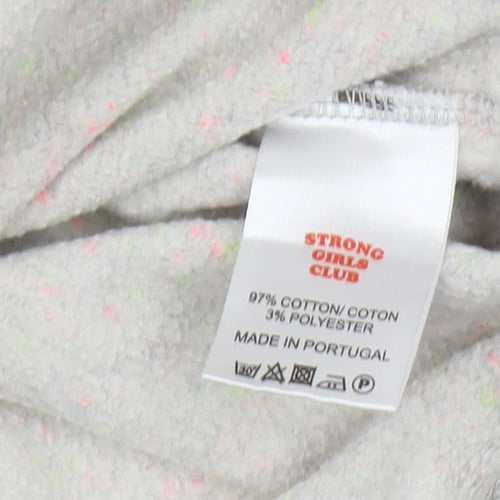 Strong Girls Club Grey Women's Hoodie M