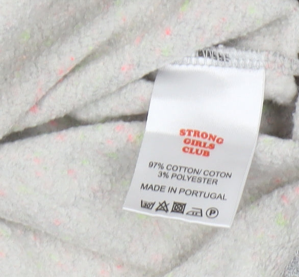 Strong Girls Club Grey Women's Hoodie M