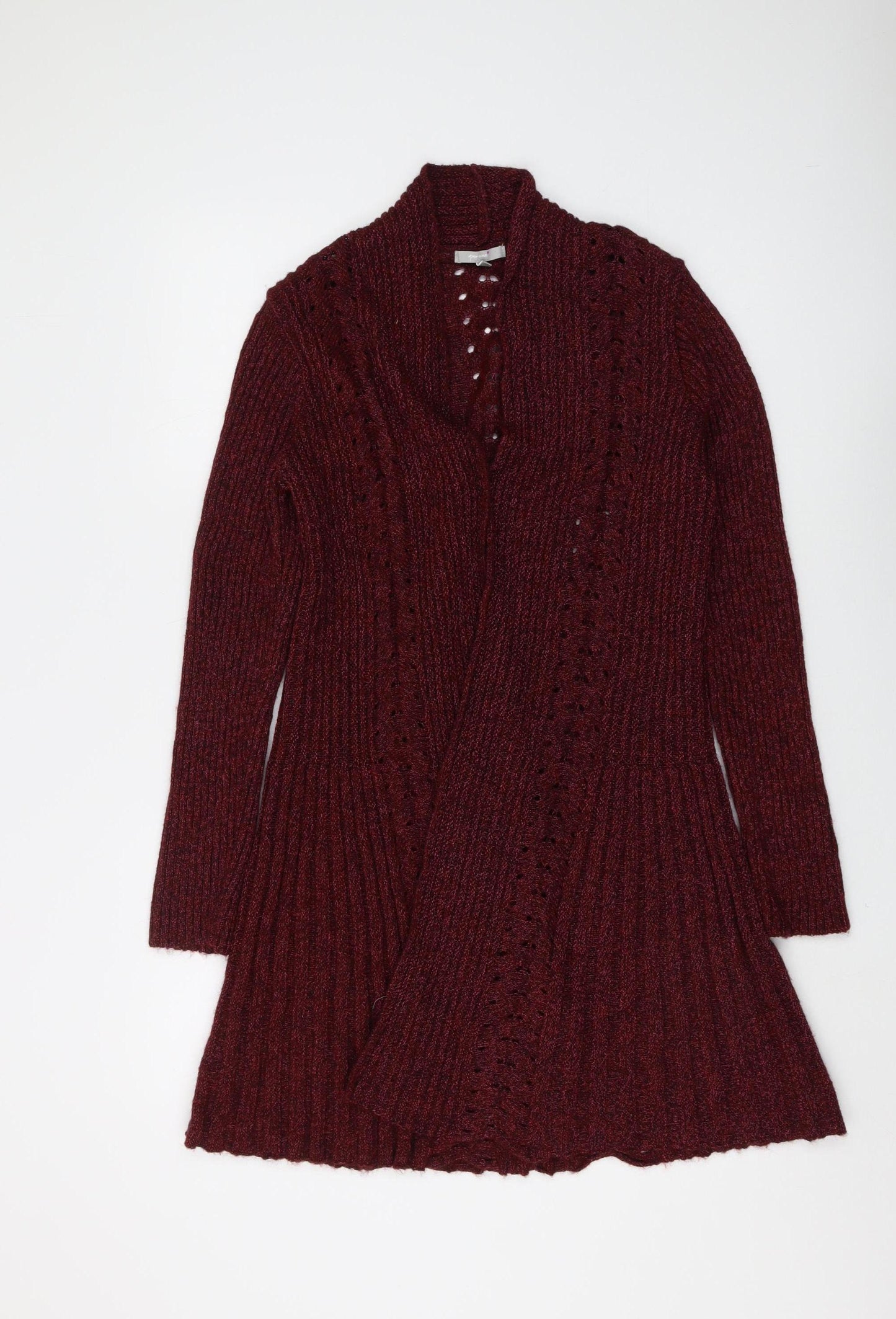 Per Una Women's Red High Neck Cardigan Size 12