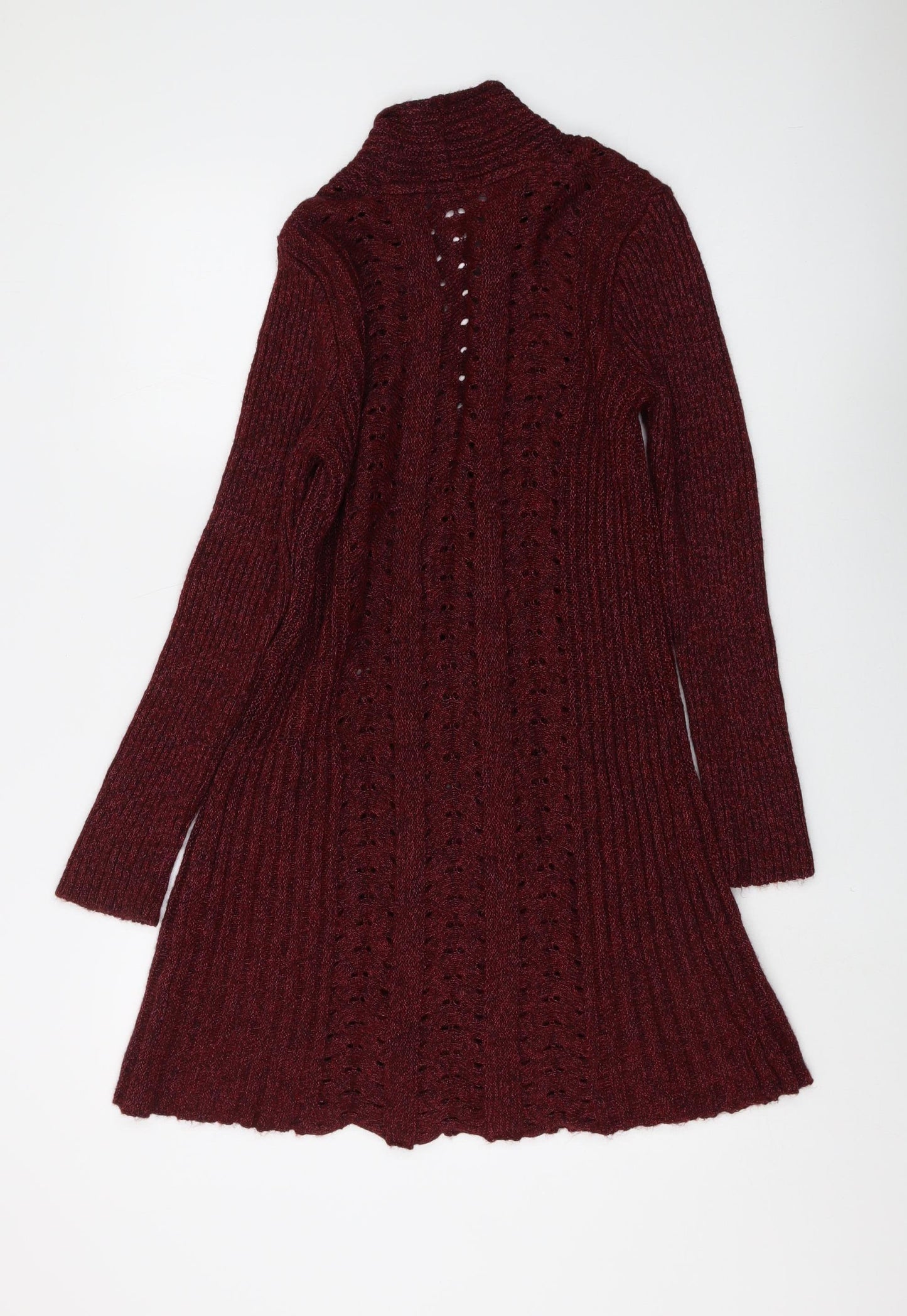 Per Una Women's Red High Neck Cardigan Size 12