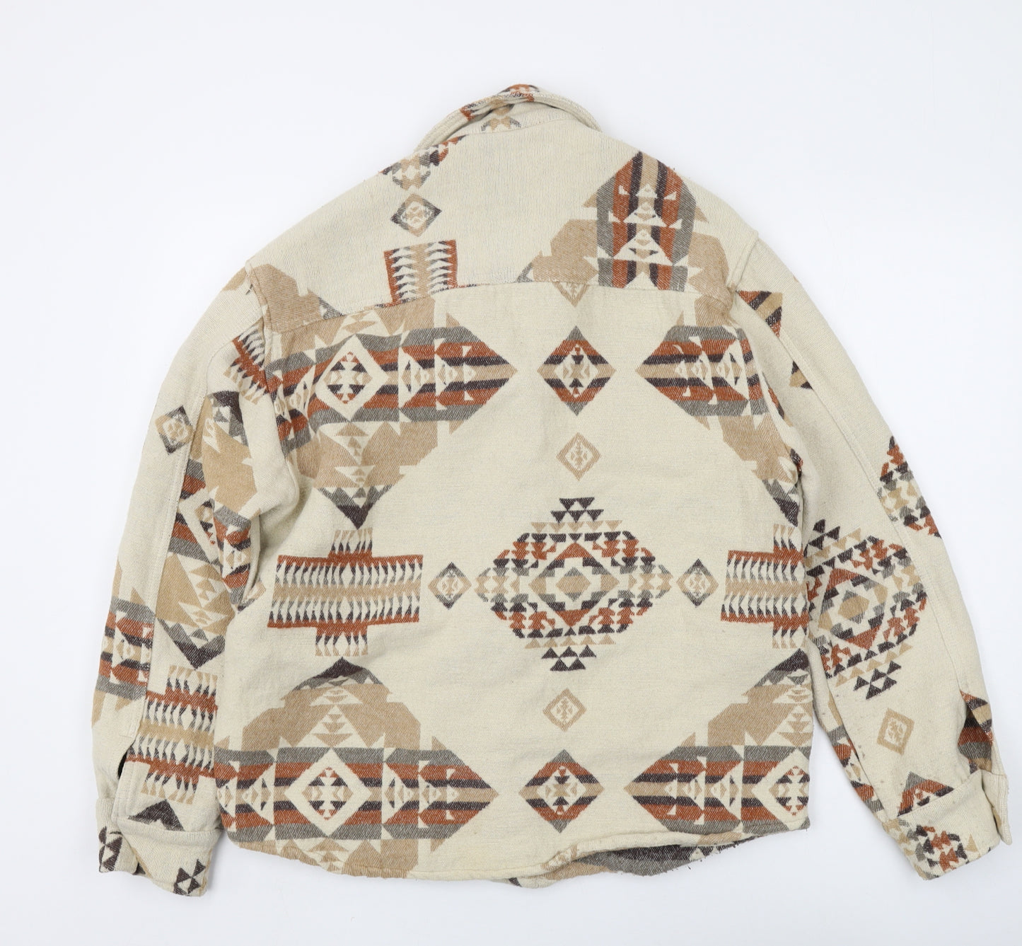 Zara Women's Beige Aztec Jacket Size L Casual