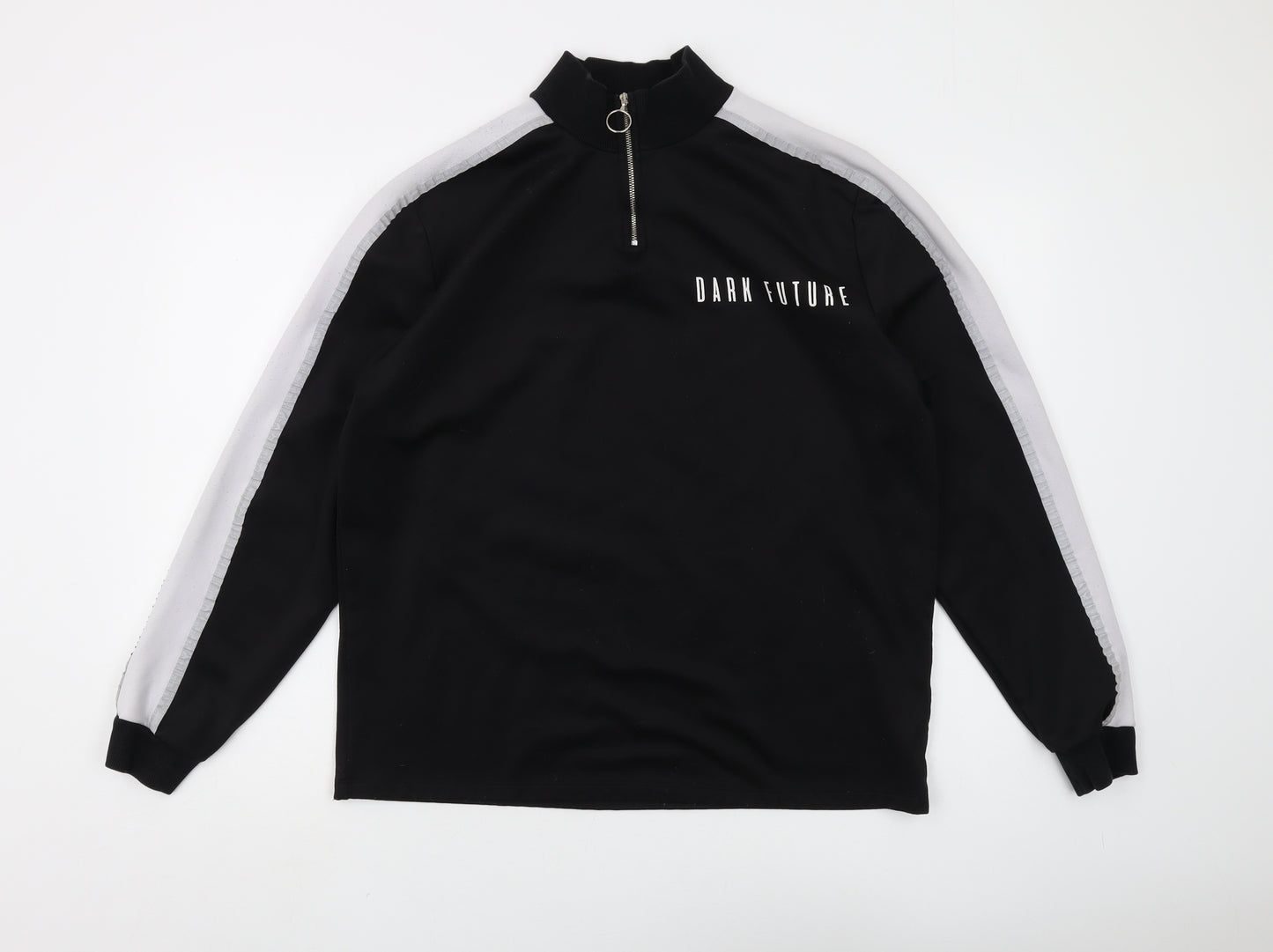 ASOS Men's Black Pullover Sweatshirt L