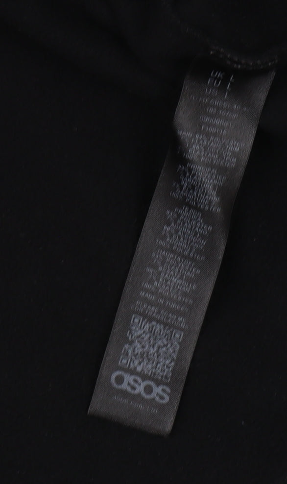 ASOS Men's Black Pullover Sweatshirt L