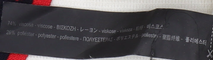 Zara Women's Ivory Pullover Jumper Size 12 Knit