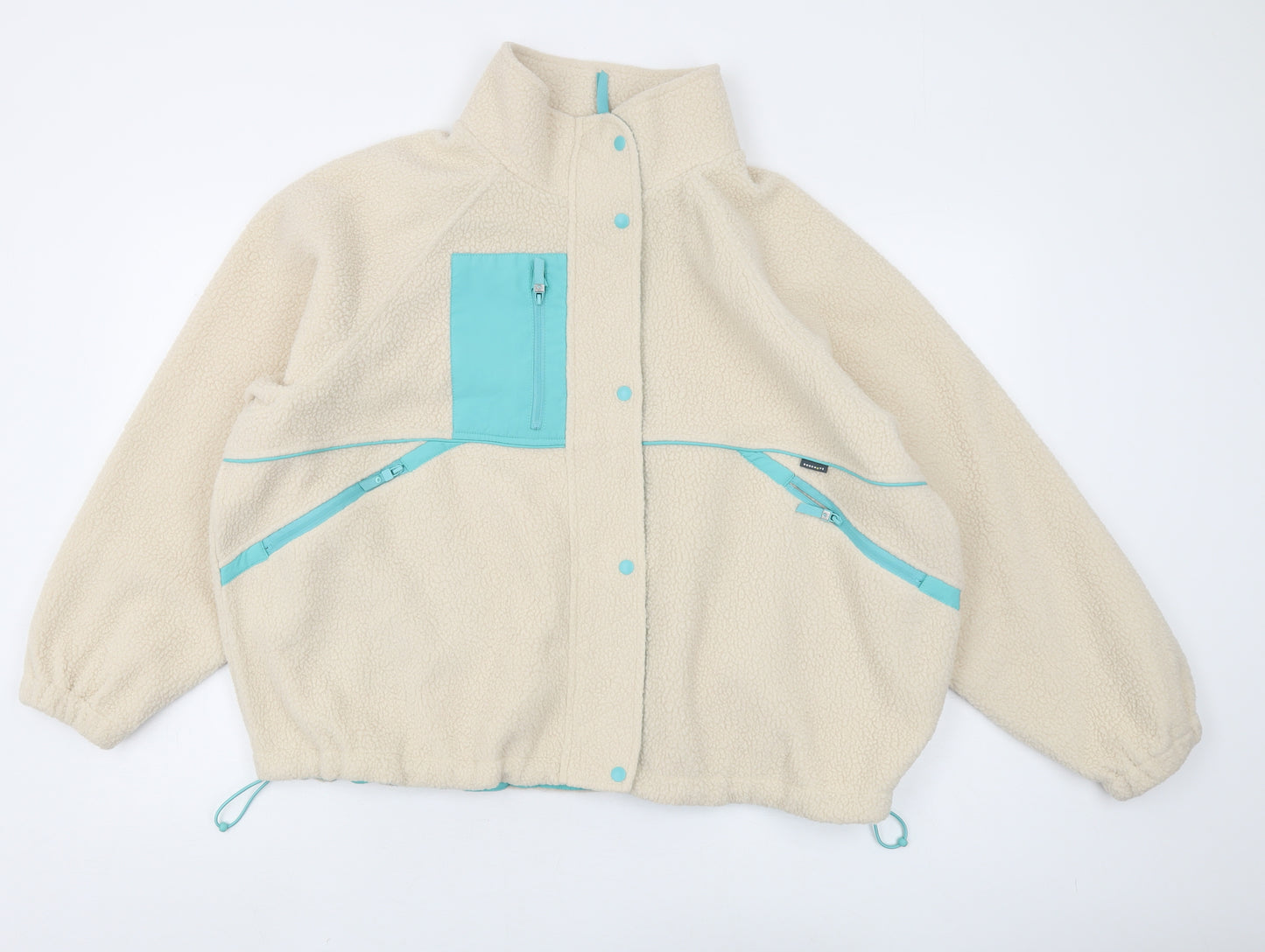 Marks and Spencer Women's Beige Fleece Jacket Size 18