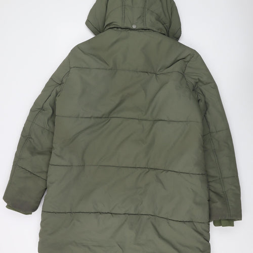 John Lewis Women's Green Puffer Jacket Size 14