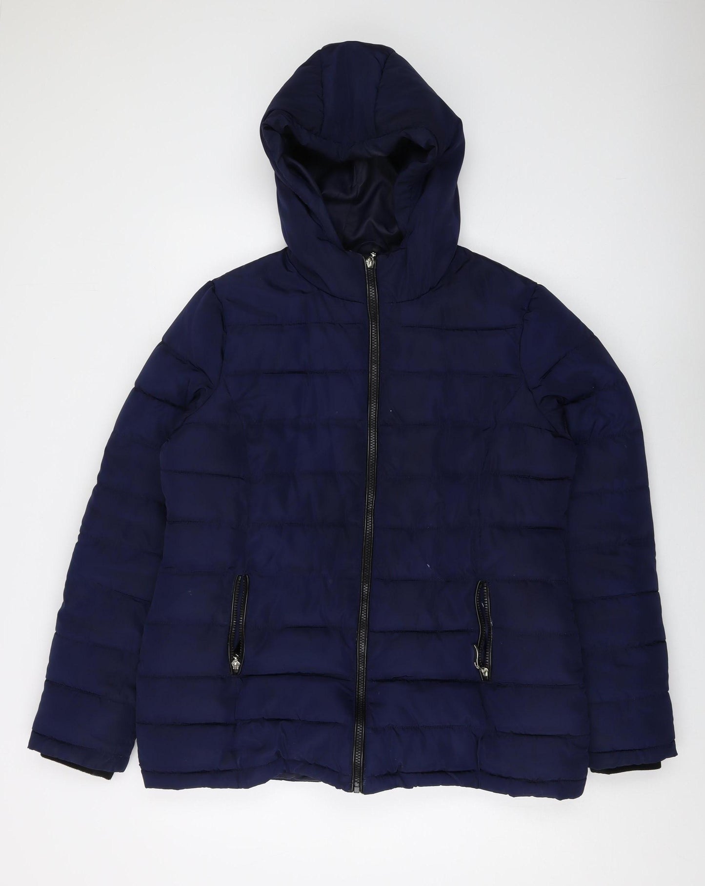 Dorothy Perkins Women's Blue Puffer Jacket Size 14