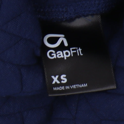GapFit Women's Blue Geometric Mock Neck Sweatshirt XS