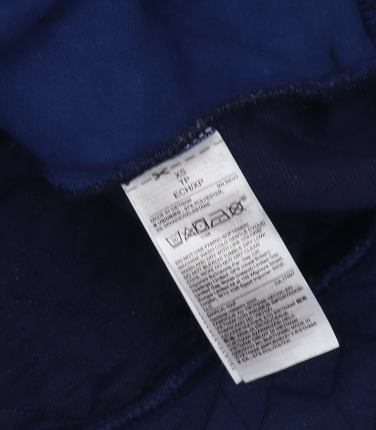 GapFit Women's Blue Geometric Mock Neck Sweatshirt XS