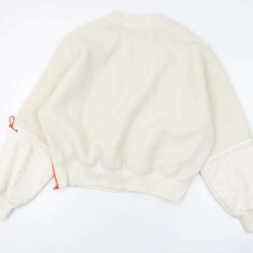 H&M Women’s Ivory Pullover Sweatshirt, Size 12