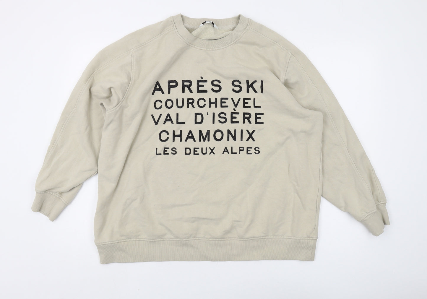 Marks and Spencer Beige Men's Sweatshirt, Size L