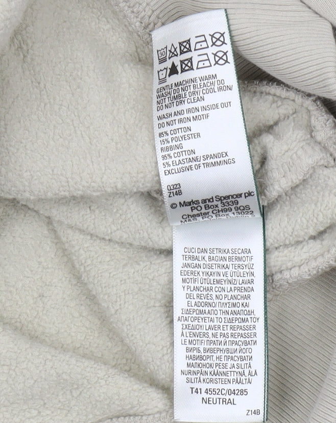 Marks and Spencer Beige Men's Sweatshirt, Size L