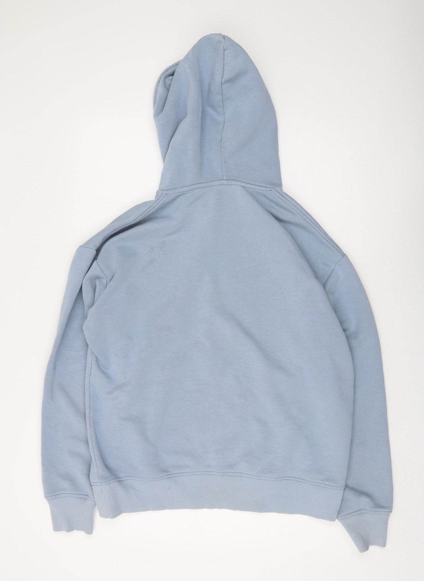 Zara Men's Blue Pullover Hoodie, Size M, Autumn Style